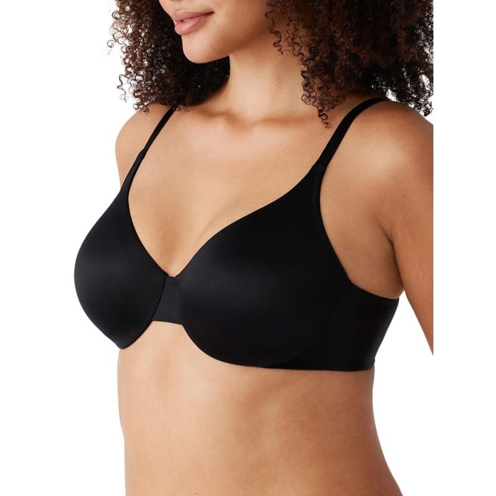 Wacoal Womens Inner Sheen Seamless Underwire Bra 40C Black 855397 - NWT - Picture 2 of 4